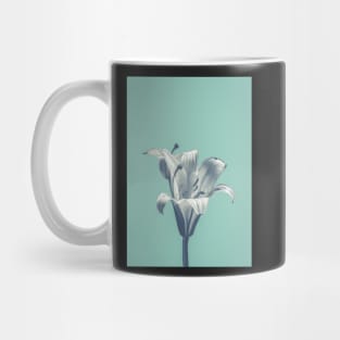 Flower On Blue Design Mug